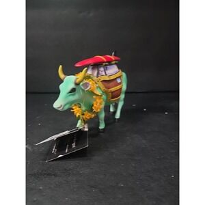 Cow Parade Cow-A-Bunga Cow Figurine, Westland Giftware, #9148, No Box, Flaw